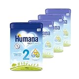 Humana PROBALANCE Folgemilch 2, nach dem 6. Monat, Babynahrung im Anschluss an das Stillen oder einer Anfangsnahrung, ideal zum Zufüttern oder als alleinige Milchnahrung, 4 x 750 g