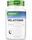 Melatonin - 365 Tabletten - 0,5 mg pro Tagesdosis (1/2 Tablette) - Laborgeprüft - Ohne unerwünschte Zusätze - Hochdosiert - Vegan