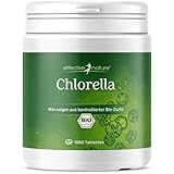 Chlorella Bio Presslinge - 1060 Tabletten - Hochdosiert mit 500 mg - Aus 100% Bio Chlorella - Reicht für mehr als 3 Monate - Abgefüllt & Kontrolliert in Deutschland (DE-ÖKO-006)
