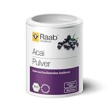 Raab Vitalfood Bio Acai-Pulver mit Polyphenolen & Anthocyanen, vegan, glutenfrei, Bio Acai-Beeren aus Brasilien, ohne Zusätze, 1x 80 g Pulver Dose