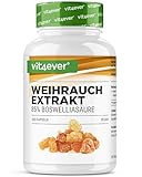Weihrauch Extrakt - 365 Kapseln - Premium: 85% Boswellia-Säure - Hochdosiert mit 1000 mg je Tagesdosis - Echtes indisches Boswellia Serrata - Laborgeprüft - Vegan