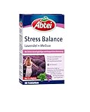 Abtei Stress Balance – mit Lavendel + Melisse - bei Stress durch mentale und körperliche Belastung - mit B-Vitaminen - glutenfrei, laktosefrei, gelatinefrei - 1 x 30 Tabletten