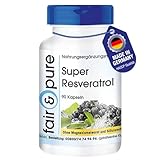 Fair & Pure® - Super Resveratrol - 90 Kapseln - natürliches Resveratrol aus Knöterich mit Bioflavonoiden - vegan