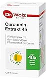 Curcumin Extrakt 45 Dr. Wolz | über 40-fach höhere Bioverfügbarkeit | Vegan | 90 Kapseln | Kurkuma