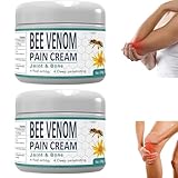 2 Stück Bienengift Schmerzcreme, Bee Venom Pain Cream, Bienengift Schmerz und Knochenheilungscreme, Bienengift-Creme gegen Schmerzen für Arm Taille, Hinterhand, Füße und Bein