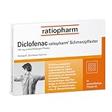 Diclofenac-ratiopharm® Schmerzpflaster: Zur lokalen symptomatischen Kurzzeitbehandlung von Schmerzen bei akuten Zerrungen, Verstauchungen oder Prellungen. Besonders leicht anzuwenden. 10 Pflaster
