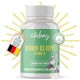 Vitabay - Vitamin D3 Depot 20.000 I.E. - 240 Vegane Tabletten - Vitamin D Hochdosiert 20000 Vitamin D 20000 Vitamin D3 Kapseln Vitamin D Tabletten - Vit D Vitamin D Kapseln Vit D3 Vitamin D3 20000