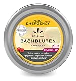 Original Bachblüten Nr. 39 Emergency Plus Pastillen Kirschpflaume von Lemon Pharma, Vegan und Zuckerfrei