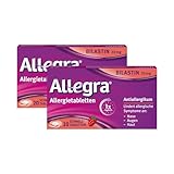 Allegra Allergietabletten 20 mg Schmelztabletten 20 x 2 St. – Antihistaminikum – Wirkstoff Bilastin – schnell und 24 Std. wirksam bei Heuschnupfen, Tierhaar-, Hausstaumilben- Allergie, Nesselsucht