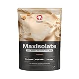 MaxiNutrition 100% Whey Protein Isolat Karamell 1 kg, Proteinpulver mit 85% Eiweiß, zucker- & fettarm, ohne künstliche Aromen, MaxIsolate