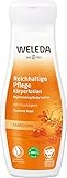 WELEDA Bio Sanddorn Bodylotion - Naturkosmetik Körperpflege Lotion mit Arganöl & Sesamöl spendet bis zu 48h intensive Feuchtigkeit. Natürliche Körperlotion zur Pflege von trockener Haut (vegan, 200ml)
