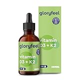 Vitamin D3 K2 Tropfen (1700) - Original K2VITAL® (50ml) - 99,7+% All-Trans - Vitamin D3 hoch bioverfügbar + Vitamin K2 MK7 - Laborgeprüft, ohne Zusätze in Deutschland hergestellt