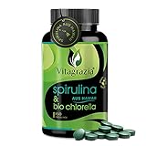 Vitagrazia® Hawaii Spirulina & Bio Chlorella Presslinge - 450 Spirulina Tabletten und Chlorella Bio Presslinge – 100% reine Algen in Deutschland laborgeprüft