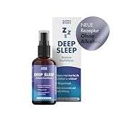SUPPLEMINDS Deep Sleep Spray – Extra starkes Melatonin Einschlafspray hochdosiert mit 0,5mg Melatonin pro Sprühstoß, Schlafspray mit Minzgeschmack, ohne Alkohol, vegan + zuckerfrei, 50ml