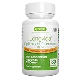 Longvida Curcumin 500 mg, hochdosiert, 285x höhere Bioverfügbarkeit als standard Kurkumin, sichere Langzeitanwendung, vegan, 30 Kapseln