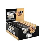 ESN Designer Bar Box, Peanut Caramel, 12 x 45 g, der ideale Snack mit bis zu 14 g Protein pro Riegel, geprüfte Qualität - made in Germany