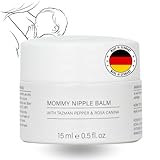 Rosental Organics Mommy Nipple Balm – Brustwarzen Balsam für entzündete, juckende oder Trockene Haut - 100% frei von Zusatzstoffen - Sicher für Stillende Mütter & Babys - Made in Germany (15ml)
