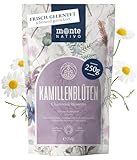 Kamillentee Monte Nativo (250 g) - 100% natürliche Kamillenblüten getrocknet - Kamille für Kräutertee lose - lecker und aromatisch Kamillentee lose - Chamomile tea als Eistee oder Tee Geschenk