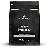 THE PROTEIN WORKS Whey 80 Protein Pulver (Konzentrat) | Geschmacksneutral | Premium Eiweißpulver | Proteinreich & Wenig Zucker, 500 g