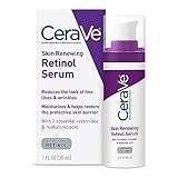CeraVe Anti-Aging-Retinol-Serum | Cremeserum zum Glätten feiner Linien und Aufhellen der Haut | Mit Retinol, Hyaluronsäure, Niacinamid und Ceramiden | 1 Unze