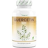Quercetin - 500 mg - 120 Kapseln - 4 Monatsvorrat - Laborgeprüft - Natürlich aus japanischem Schnurbaum-Blütenextrakt - Hochdosiert- Vegan - Premium Qualität