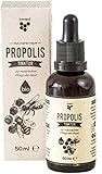 beegut BIO Propolis Tinktur 50ml mit Propolis Extrakt aus BIO Imkerei 10%, Propolis Tropfen mit Alkohol, nachhaltige Verpackung