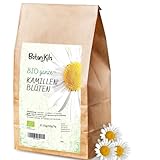 Kamillenblüten Bio, 250g - frishe und duftende 100% organische Kamillenblüten, getrocknet aus letzter Ernte, Kamillentee Bio BotaniKils