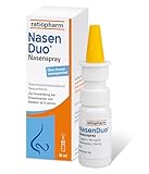 NasenDuo® Nasenspray: Zuverlässige Hilfe gegen Schnupfen und verstopfte Nasen - abschwellendes und pflegendes Nasenspray, 10 ml, für Erkältung