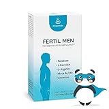 miapanda Fertil Men - für die Spermaproduktion und Fruchtbarkeit mit L-Carnitin, L-Arginin, Coenzym Q10 und Maca - 60 Kapseln