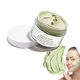 Green Tea Clay Mask, Blackhead Remover Grüner Tee Reinigende Tonerde Grüner Tee Maske, Mitesser-Entferner-Maske Gesichts-Poren-Reiniger Reinigende Gesichtsmaske, Anti-Poren & Akne-Ton-Maske, 55g