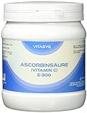 Ascorbinsäure Vitamin C Pulver 1000g Dose - ohne Zusätze - E300 - vegan