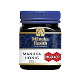 Manuka Health - Manuka Honig MGO 400+ 250 g - 100% Pur aus Neuseeland mit zertifiziertem Methylglyoxal Gehalt