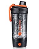 VOLTRX Shaker Flasche, Gallium USB C wiederaufladbare elektrische Mixer, Shaker Tassen für Protein-Shakes und Mahlzeit Ersatz Shakes, BPA frei, mit Tritan, 24oz gemacht，orange