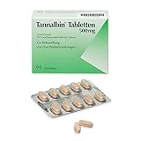 Tannalbin 500 mg 20 Tabletten bei Durchfallerkrankungen - wirkt rasch & zuverlässig - sehr gut verträglich - vermeidet Flüssigkeitsverlust