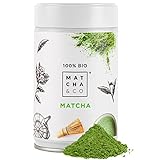 Matcha Tee 100% Bio 80g [Zeremoniengrad]. Bio-Grünteepulver aus Japan. Bio-Matcha-Tee. 100% natürlicher Matcha-Grüntee.
