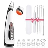 LIDOFIGO Blackhead Remover Pore Cleaner, Blackhead Remover Vacuum Suction USB Charging, 3 Modes and 6 Interchangeable Suction Tips