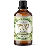 Omega 3 Algenöl Vegan - Mit 1116mg EPA, DHA & DPA - Reicht 40 Tage - Vegan - Das Öl Stammt Zu 100% Aus Algen - 100 ml - Leicht Zu Dosieren