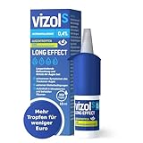 Vizol S 0,4% Long Effect Augentropfen bei starken Symptomen trockener und gereizter Augen, beruhigende Pflege in der stärksten Konzentration von 0,4% Natriumhyaluronat