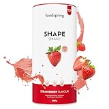 foodspring Shape Shake Erdbeere – Vollwertiger Mahlzeitenersatz-Shake zur Gewichtskontrolle mit Premium Protein, 200 kcal pro Portion, Glutenfrei - 900g