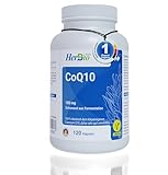 Q10 Kapseln – Hochdosiertes Coenzym Q10 120 Vegane Kapseln - nur 1 Kapsel mit 100mg coq10-4 Monate Reichweite - Laborgeprüft - für eine gesteigerte Vitalität und natürliche Energie.