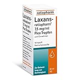 Laxans-ratiopharm 7,5 mg/ml Pico Tropfen zum Einnehmen: Abführmittel bei Verstopfung, 50 ml