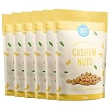 Amazon-Marke: Happy Belly geröstet und gesalzen Cashew nüsse, 150g (6er-Pack)