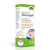 SUNLIFE Medizinisches Nasengel 10 ml - Nasengel gegen Schnupfen, Allergie & verstopfter Nase - Hydrogel mit Hyaluron & Panthenol - Gel zur Befeuchtung der Nase - Nasengel Erwachsene