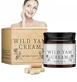 Organic Wild Yam Creme, Bio Angereicherte Wild Yam Creme, Wild Yam Cream Bio für Frauen, Anti-Wrinkle Cream Instant, Für Pms & Menopause Relief（1pc）
