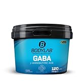 Bodylab24 GABA 120 Kapseln, mit 1000mg Gamma-Aminobuttersäure je Kapsel, 100% vegan, ideal für die Regenerationsphase nach einem harten Workout, enthält 120 Tagesportionen