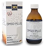 X1 DMSO-PLUS | DMSO-Komplex mit MSM und Magnesium | DMSO mit 99,9% pharmazeutischer Reinheit | Dymethylsulfoxid ph. EUR | in Braunglasmedizinflasche | Made in Germany