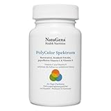 NatuGena PolyColor Spektrum gegen oxidativen Stress/hochdosiertes Vitamin E/Trans-Resveratrol/Quercetin/gepuffertes Vitamin C & Lycopin / 120 Kapseln (60-Tage-Packung)
