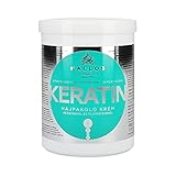 Kallos KJMN Creme mit Keratin & Milchproteine für trockenes, brüchiges und chemisch behandeltes Haar, 1000 ml