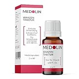 Medolin® Warzen Tinktur für Hand und Fuß - Effektives Warzenmittel zur Behandlung von Warzen - Wissenschaftlich bestätige Wirkung - Einfache & schmerzfreie Anwendung, 2 ml