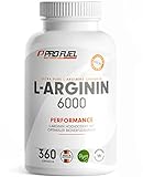 L-Arginin 360 Kapseln vegan - mit 6000 mg pflanzlichem L-Arginin aus Fermentation (davon 6000 mg reines L-Arginin) je Tagesdosis - Ohne Zusatzstoffe - laborgeprüft mit Zertifikat - vegan